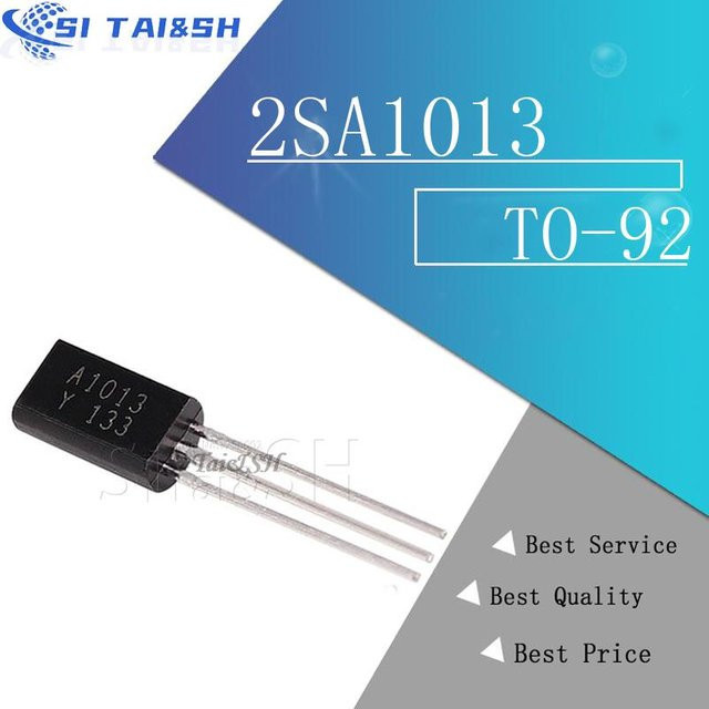 50 Stück Si Tai&SH 2SA1013 TO-92 Bipolartransistoren PNP 160V 1A in Schwarz - Bild 1