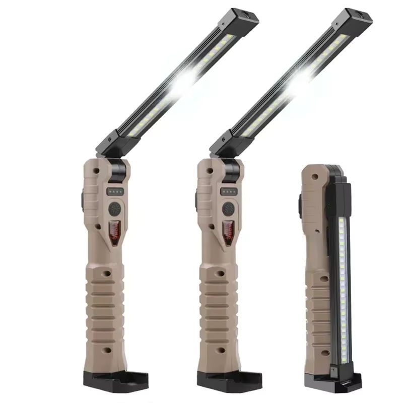 Heinast USB wiederaufladbare LED-Arbeitsleuchte in Schwarz mit 1000 Lumen, COB-Laterne mit Betriebskapazitätsanzeige und Griff für Autoreparaturen und Outdoor-Einsätze - Bild 7