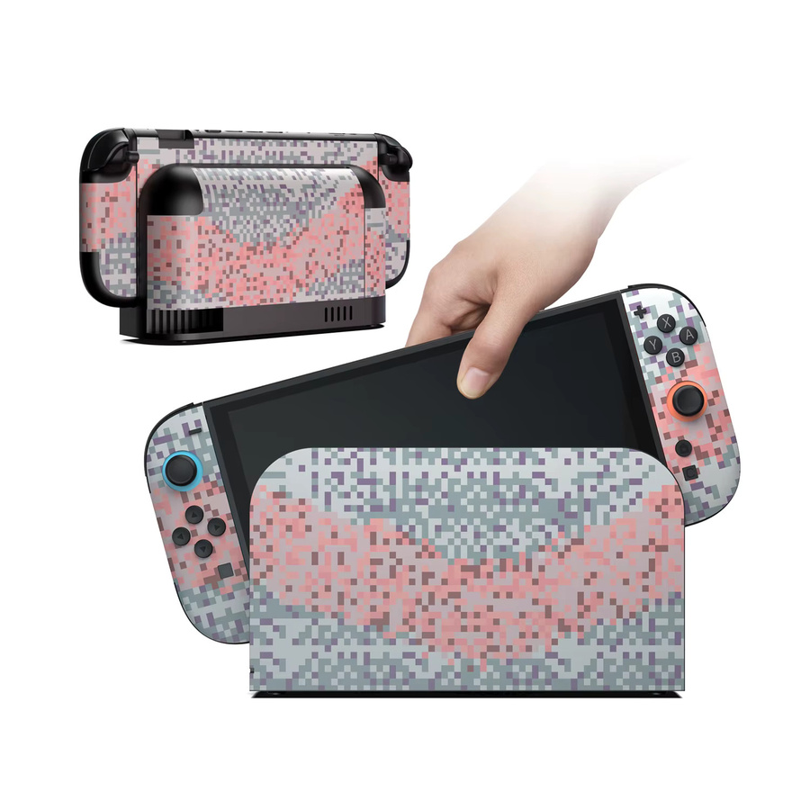 TNS-5192 Skin- und Displayschutz-Set für Switch 2 in Petrol und Multicolour für Konsole, Joy-Con-Griffe und Dock - Bild 5