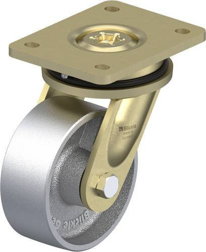 Blickle LS-G 127G Lenkrolle in Silber, Rad-Durchmesser: 125 mm, Tragfähigkeit: 750 kg - Bild 1