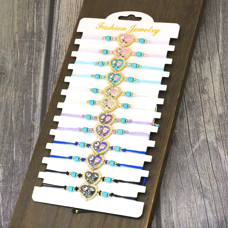 Noter Armband, Herz Schnur, Kristall, Bunt, Damen - Bild 2