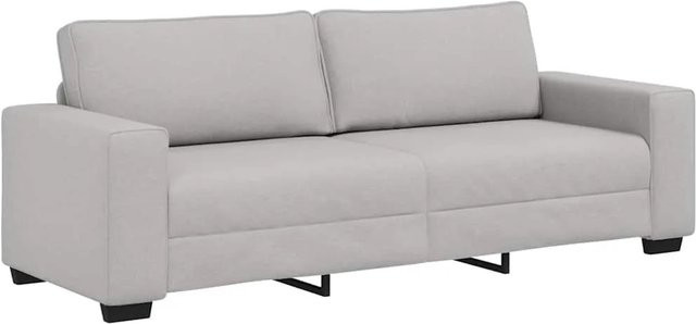 vidaXL 3-Sitzer-Sofa Wolkengrau mit Stoffbezug und Armlehnen - Bild 1