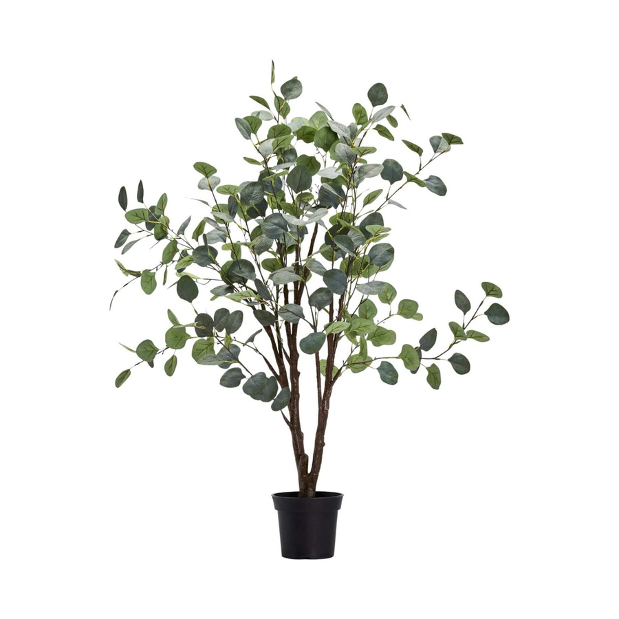 House Doctor Kunstpflanze Eucalyptus in Grün und Grau, Durchmesser: 15 cm, Höhe: 100 cm - Bild 1