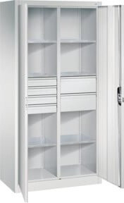 C+P Werkzeugschrank Acurado mit Schubladen und Türen, grau/weiß, B/T/H: 195,0 x 93,0 x 50,0 cm - Bild 1