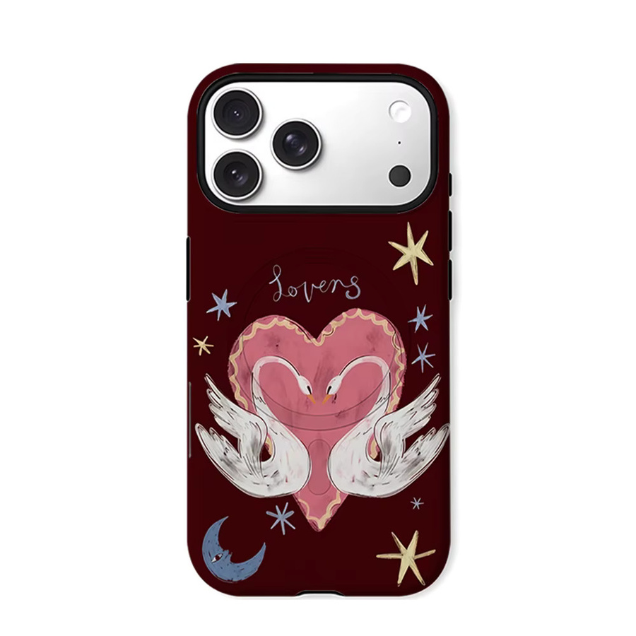 CaseChic Schutzhülle Celestial Lovers mit mattem Bumper und MagSafe Kompatibilität für iPhone 17 16 15 14 Plus Pro Max, Stoßfest, Mehrfarbig - Bild 6