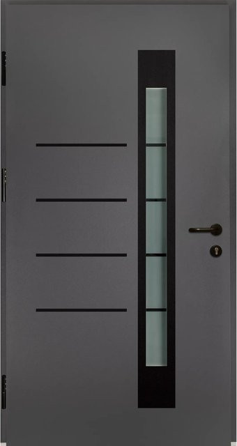Splendoor Thermospace Sicherheits-Haustür Berlin Prime RC2 Anthrazit mit Glaseinsatz links, B: 100 cm, H: 210 cm - Bild 1