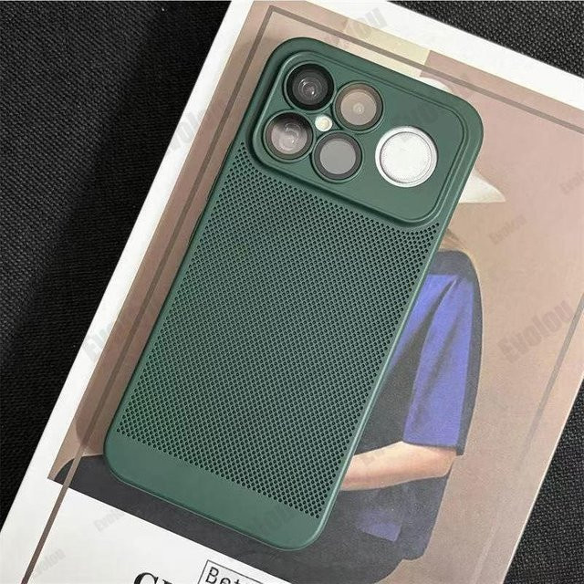 Harte Handyhülle mit kühlender Wabenstruktur für POCO F8 Ultra, POCO F8 Pro und Redmi K90 Pro Max in Grün - Bild 1