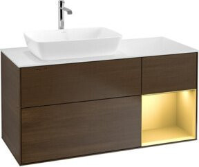 V&B Waschtischunterschrank Finion Wandbeleuchtung in Weiß lackiert Breite: 120 cm, Tiefe: 50,1 cm, Höhe: 50,1 cm - Bild 1