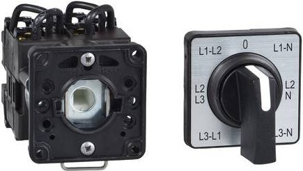 Schneider Electric Voltmeter Umschalter in Schwarz - Bild 1