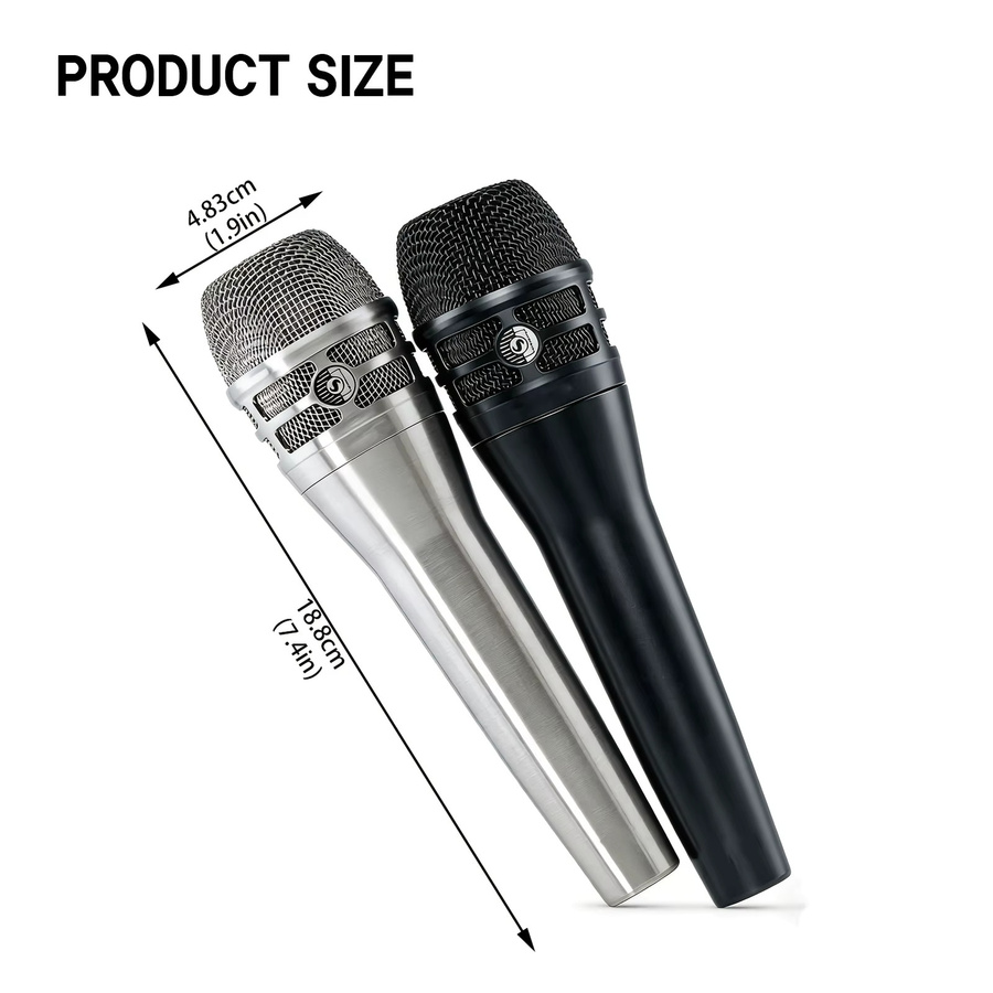 2er-Set Shure KSM8 Dynamische Gesangsmikrofone in Schwarz, Kardioid, Kabelgebunden - Bild 5