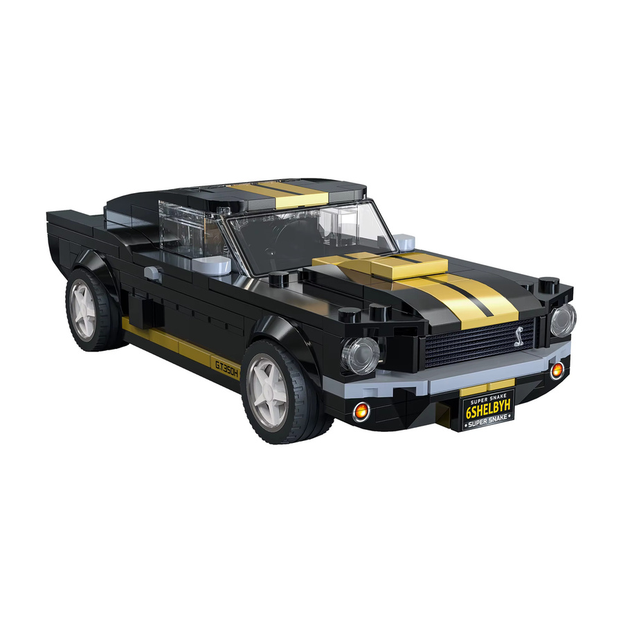 CaDA Shelby GT350 Baustein-Set im Maßstab 1:24, schwarzes Retro-Muscle-Car für Auto-Enthusiasten - Bild 5