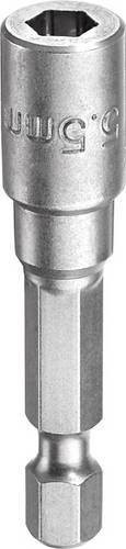 Kwb Steckschlüsseleinsatz Sechskant 5,5 mm aus Edelstahl in Silber - Bild 1