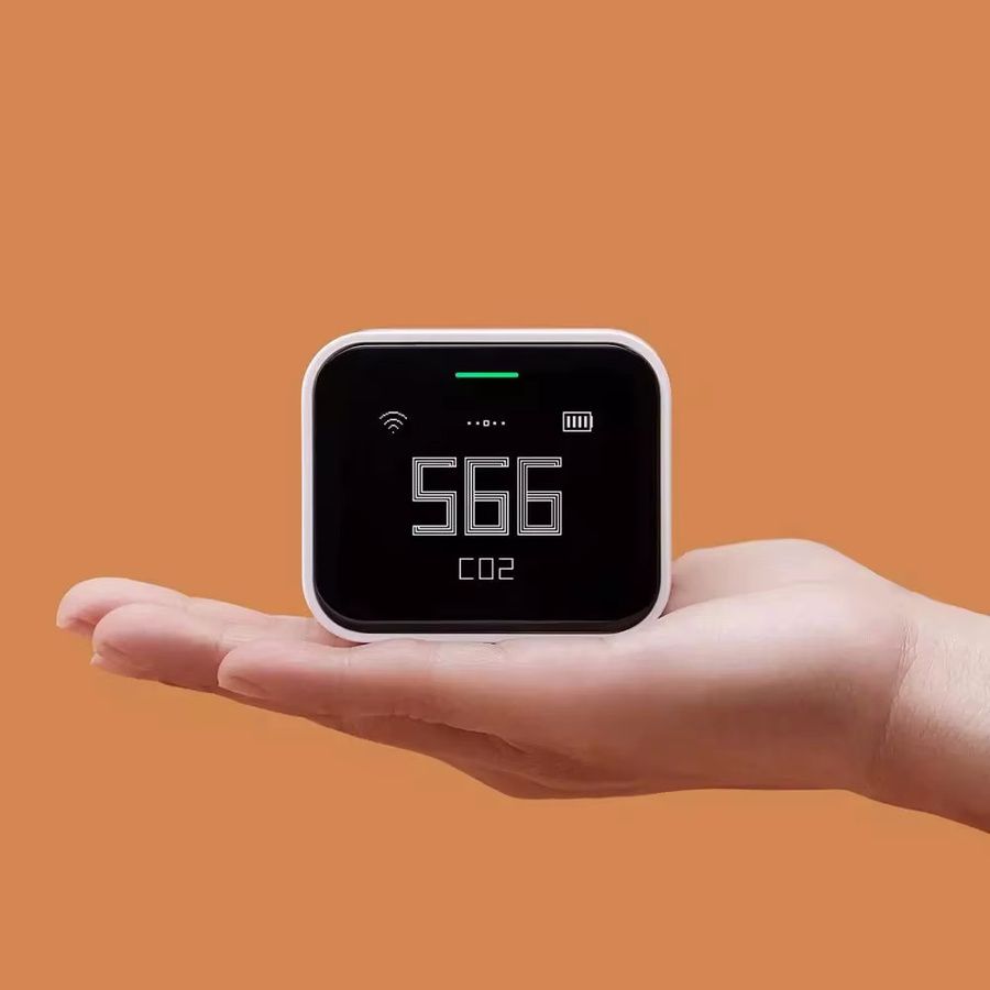 Qingping Luft Detektor Lite White CO2 PM2,5 PM10 Temperatur Feuchtigkeit Monitor mit Touchscreen und Mihome App sowie Apple HomeKit Unterstützung - Bild 2