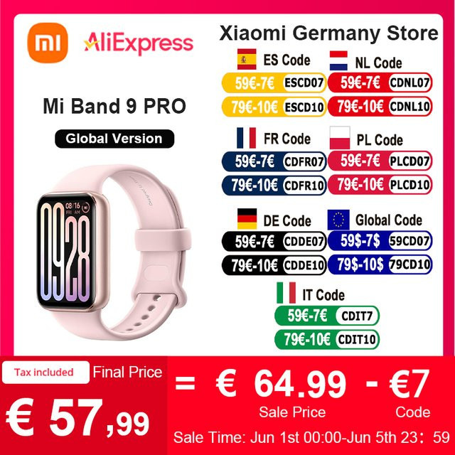 Xiaomi Smart Band 9 Pro Fitness-Tracker Moonlight Silver mit 1,74 Zoll AMOLED Display, GPS und Blutsauerstoffmessung - Bild 2