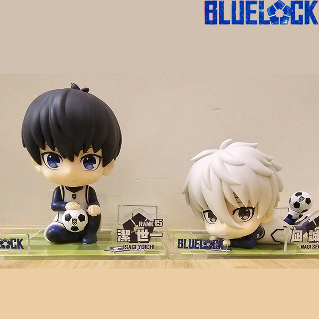 Bandai Blue Lock Anime Figuren Isagi Yoichi und Nagi Seishiro Q Version aus PVC Sammelmodell - Bild 1