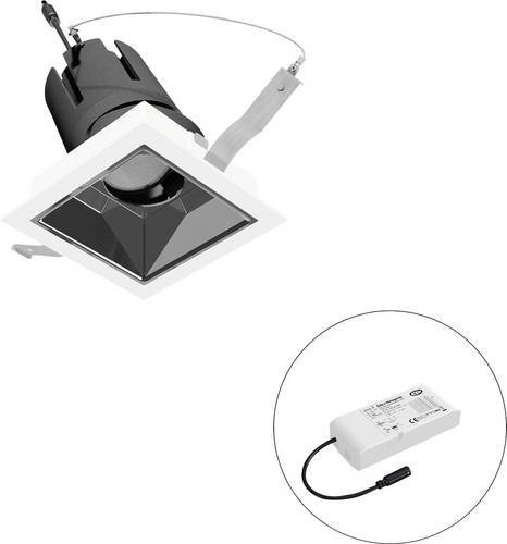 EVN LED-Deckenstrahler F04R11SM1330L24D quadratisch, verstellbar, Schwarz oder Weiß - Bild 1