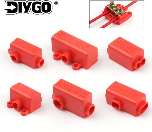 5er-Set DIY GO Hochleistungs-Splitter ZK-306 ZK-506 Schraubklemmen für elektrische Kabelverbindungen in Rot - Bild 1