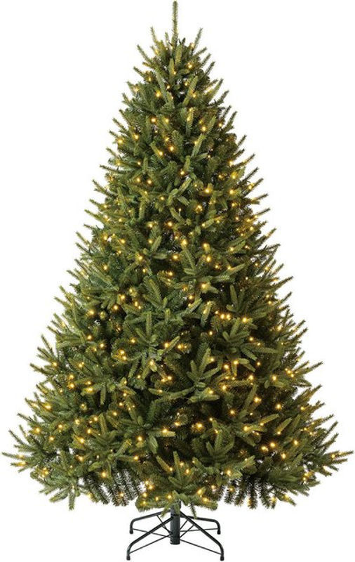Evergreen künstliche Weihnachtsbaum Richmond Tanne in Grün mit Lichterkette, Höhe: 228 cm, Breite: 142 cm - Bild 1