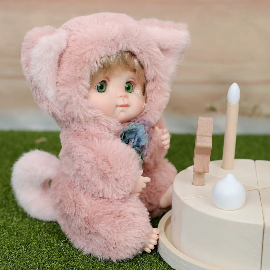Cloveray Rosa Fuchs Puppe, Reborn Baby Puppe, 10 Zoll - Bild 2