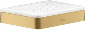 Hansgrohe Axor Seifenschale mit Keramikeinsatz in Gold und Weiß, Wandmontage - Bild 1