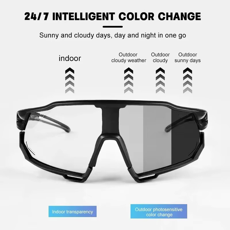 X-TIGER Sportsonnenbrille, Vollrand, Kunststoff, black, Herren - Bild 2