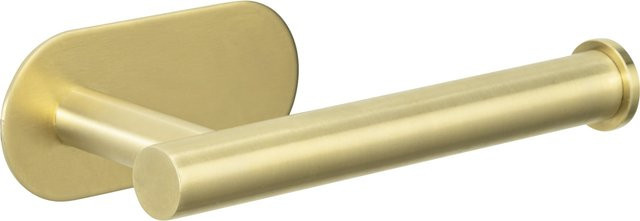 WENKO Turbo-Loc Toilettenpapierhalter aus Metall in Gold mit Abdeckung und Klebebefestigung - Bild 1