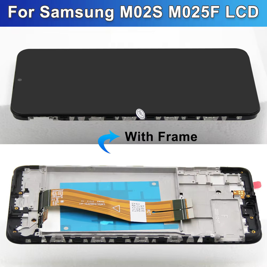 Samsung M02S LCD-Bildschirm mit Rahmen, 6,5 Zoll digitaler Touchscreen in Schwarz, kompatibel mit SM-M025F/DS - Bild 4