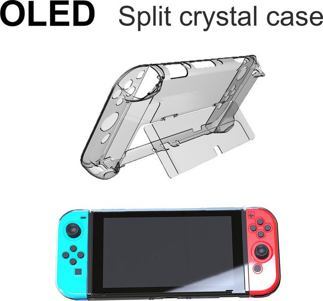 Transparente Kristallhülle im Slim Split Design für Nintendo Switch, Nintendo Switch OLED und Nintendo Switch Lite von PC - Bild 1