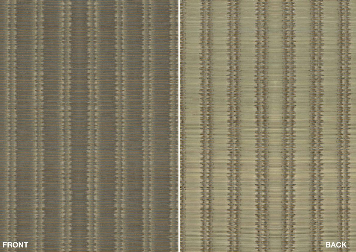 Jannelli & Volpi Wallpaper Fusuma 6326 abstrakte Tapete in Grau und Beige mit orientalischem geometrischem Textildesign - Bild 1