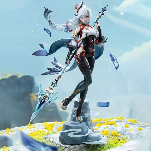Genshin Impact Shenhe Lonely Soul GK Statue, Anime Figur, PVC, 31 cm - Bild 1
