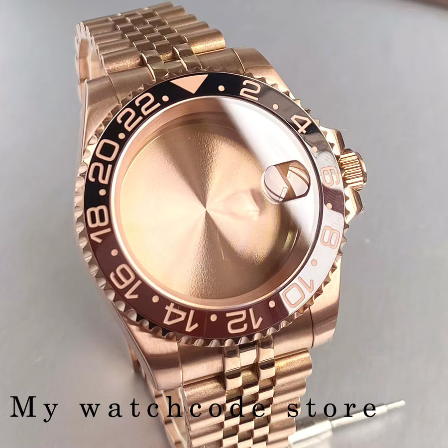 tandorio Uhrengehäuse Edelstahl, Roségold, 40 mm, Herren - Bild 4
