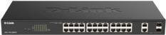 D-Link DGS-1100-26MPV2/E Smart Managed Switch mit 24 x 10/100/1000 PoE Ports und 2 x Kombi-Gigabit-SFP in Schwarz - Bild 2