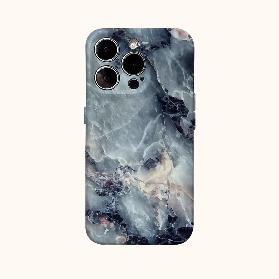 Potdemiel Tiefsee Handyhülle für iPhone in Blau mit doppelschichtiger Rückseite - Bild 2