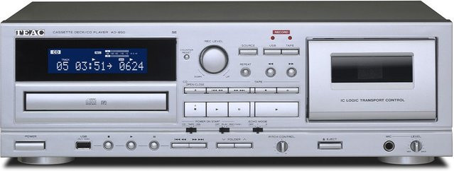 Teac AD-850-SE CD/Kassetten-Kombination in Silber - Bild 1