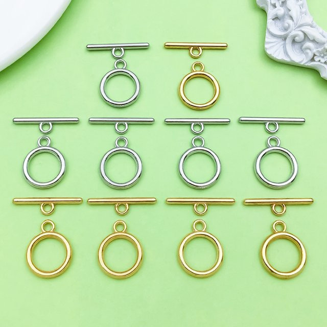 20 Stück OT-Endschnallen, Schnallenverbinder für DIY-Armbänder, Halsketten, Ohrringe - Bild 1