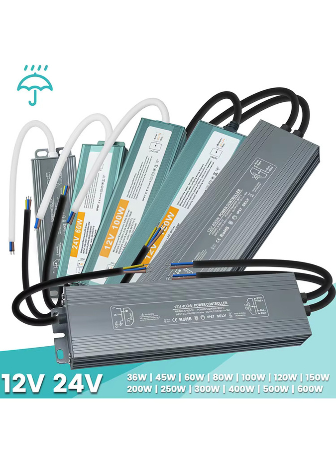 GAHADA IP67 Wasserdichtes LED-Netzteil für Outdoor-Beleuchtung DC 12V 24V Aluminium LED-Treiber - Bild 5
