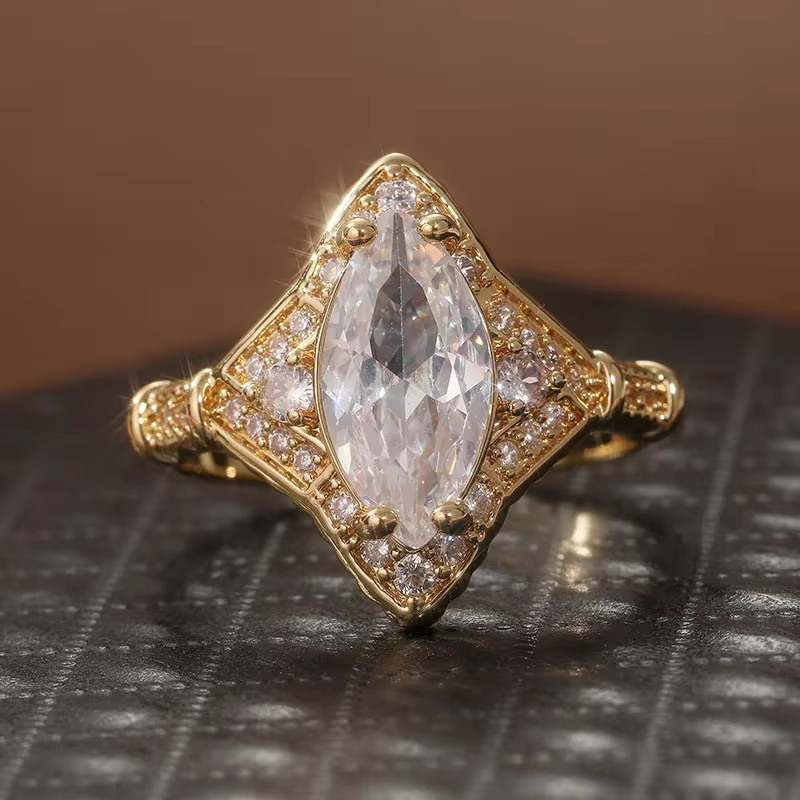 YoYo Ring, weiß, Zirkonia, Vintage, Damen - Bild 2