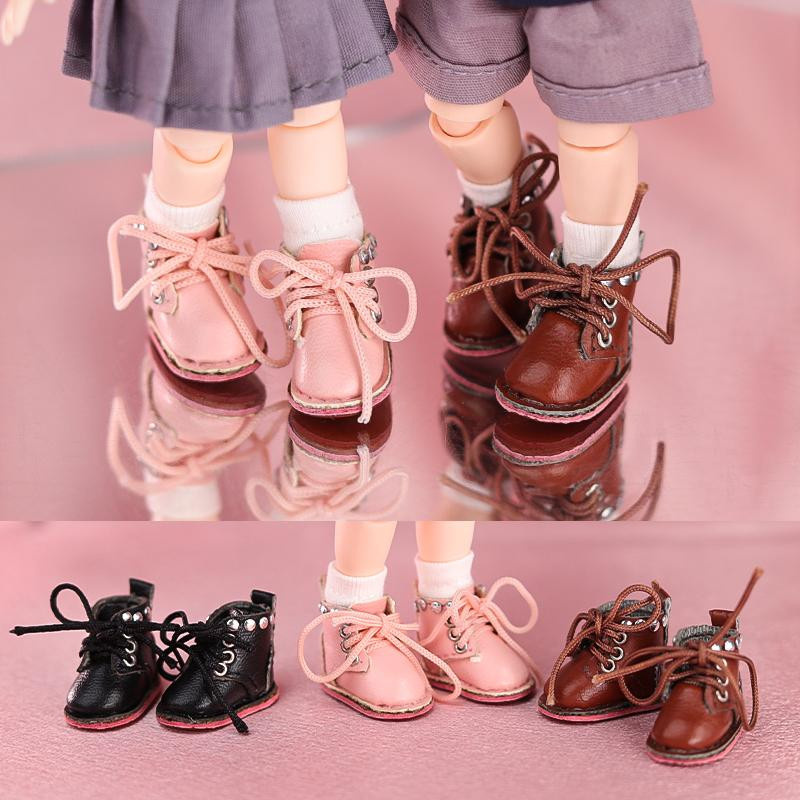 Yiran toy 1 OB11 Puppen Babyschuhe Punk rosa 1-teiliges Set - Bild 3