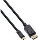 InLine USB Typ-C auf DisplayPort Kabel in Schwarz, Länge: 7,5 m - Bild 1