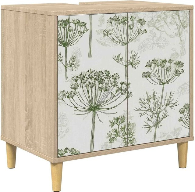vidaXL Badezimmerschrank GOTHA in Sonoma Holzoptik, Braun, B/T/H: 60 x 40 x 60 cm - Bild 1