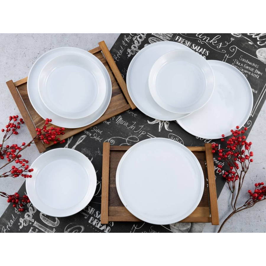 CreaTable Tafelservice Chef Collection aus Porzellan, 12-teilig, Weiß - Bild 4