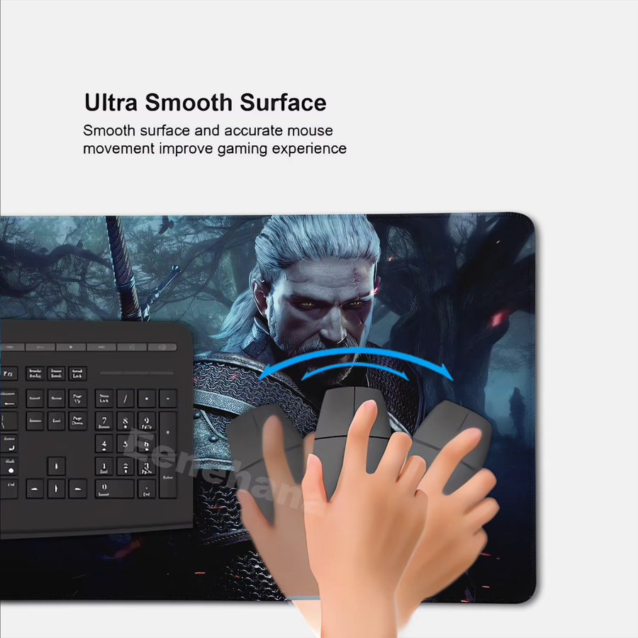 Eenehana Gaming Mauspad The Witcher Design XXL Schreibtischunterlage Multicolour - Bild 3
