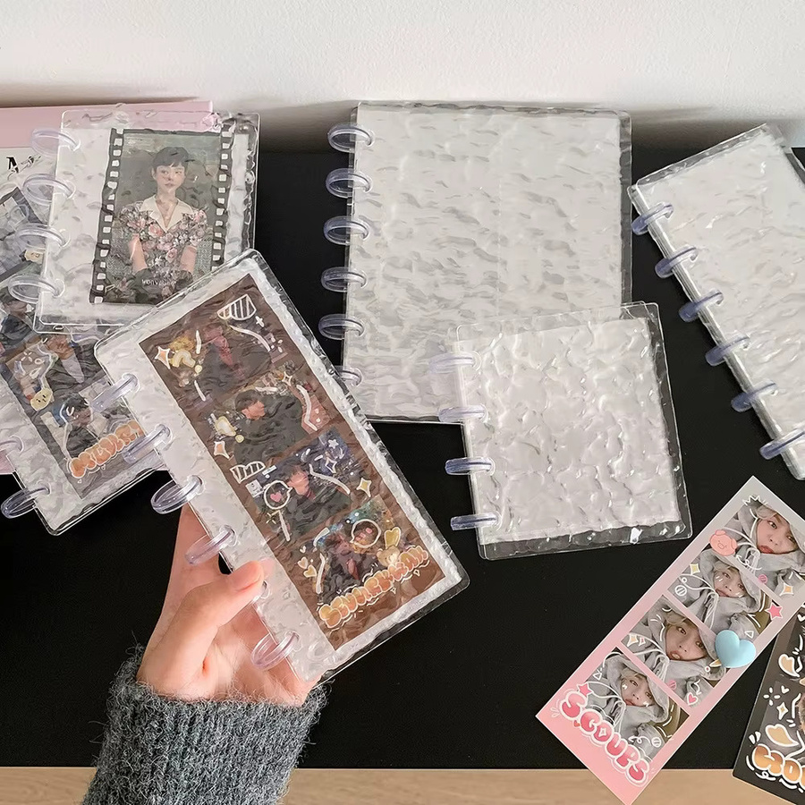 HarPaper Ripple-Cover Fotobox-Album für 2x6 Zoll Fotostreifen, Hochzeitsalbum mit 20 Seiten und Lesezeichenhalter, transparent - Bild 2