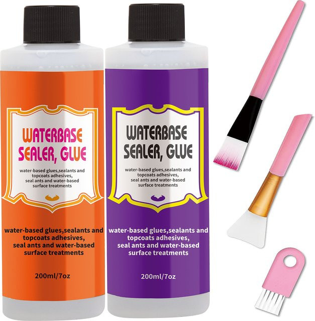 Wasserbasis-Versiegelung, Kleber und Finish in Lila für Decoupage und Heimwerkerprojekte - Bild 1