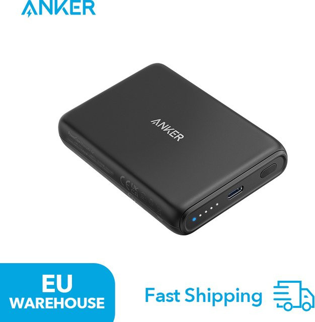 Anker 521 Magnetic Battery PowerCore Magnetic 5K kabellose Powerbank in Schwarz kompatibel mit iPhone 13 und iPhone 12 Serie mit 5000 mAh Kapazität - Bild 1