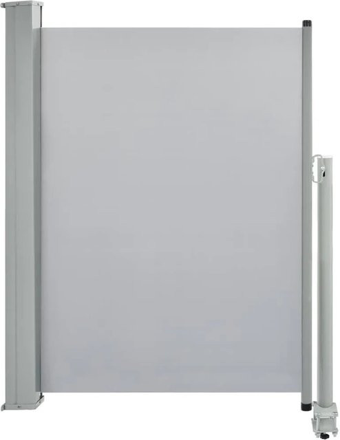 furnicato Ausziehbare Seitenmarkise aus Polyester in Grau, B/H: 300 x 100 cm - Bild 1
