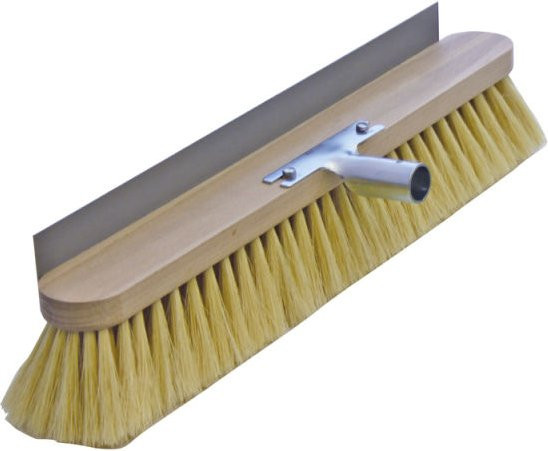 Schneider Backofenbesen mit Metallschaber aus Naturfasern in Beige/Braun, Länge: 50 cm - Bild 1