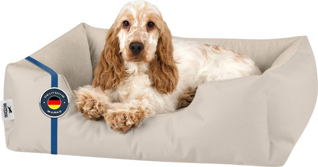 BedDog Hundebett ZARA Hundekissen als Hundesofa in Beige mit waschbarem Bezug - Bild 1