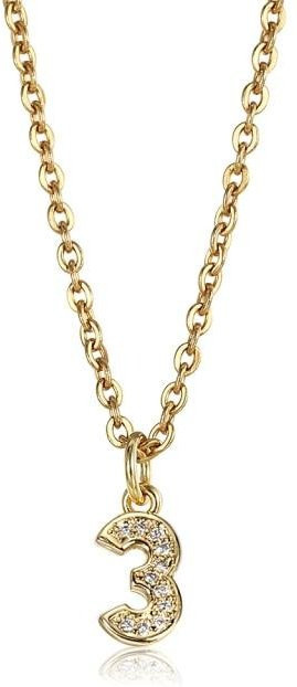 Anhänger Halskette, Kupfer, Zirkonia, Gold, Damen - Bild 1