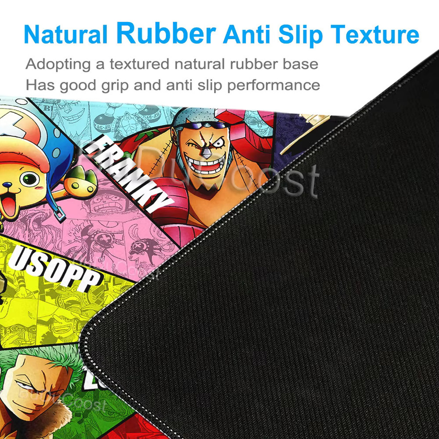 Bandai One Piece Mauspad mit Zoro und Luffy Design, rutschfeste XL Computermatte für PC Gamer, Multicolour - Bild 2